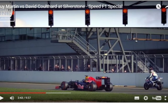 Coche vs Moto, el F1 de David Coulthard bate en duelo a la Superbike de Guy Martin