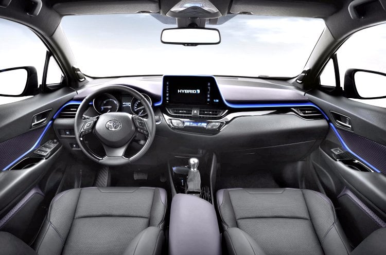 Toyota C-HR 2017, después de mostrar el exterior llega el momento de ver el interior